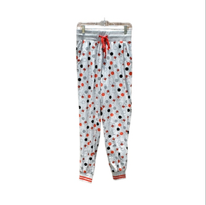 Disney Stretchy Gray Tie Waist Casual Lounge Pants Small NWT‎